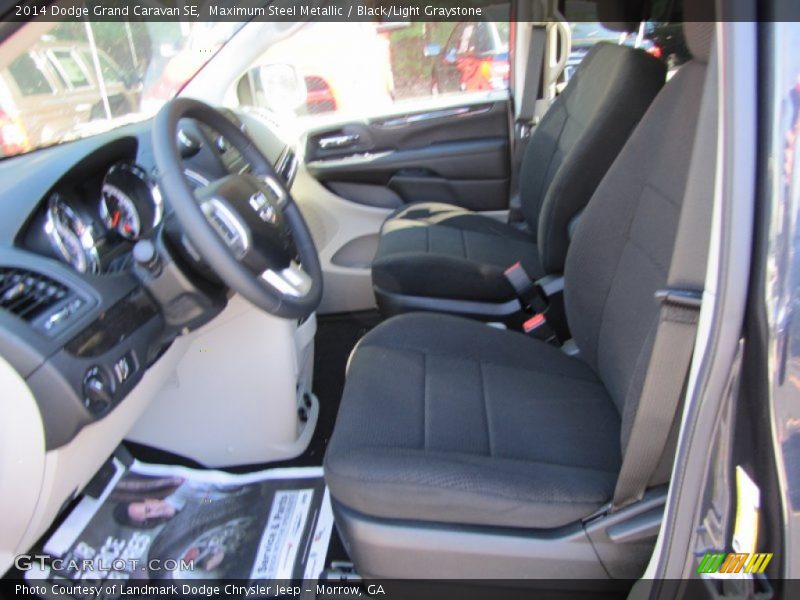 Maximum Steel Metallic / Black/Light Graystone 2014 Dodge Grand Caravan SE