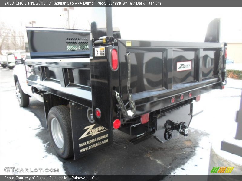 Summit White / Dark Titanium 2013 GMC Sierra 3500HD Regular Cab 4x4 Dump Truck