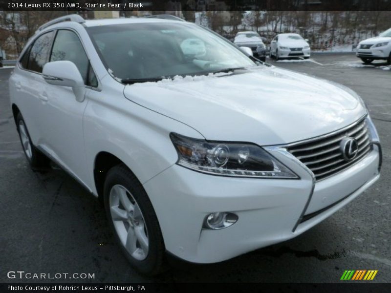 Starfire Pearl / Black 2014 Lexus RX 350 AWD