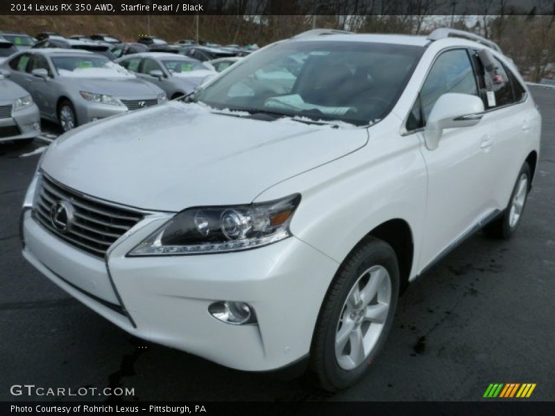 Starfire Pearl / Black 2014 Lexus RX 350 AWD