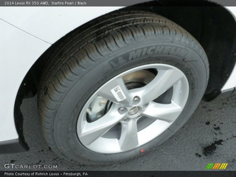Starfire Pearl / Black 2014 Lexus RX 350 AWD