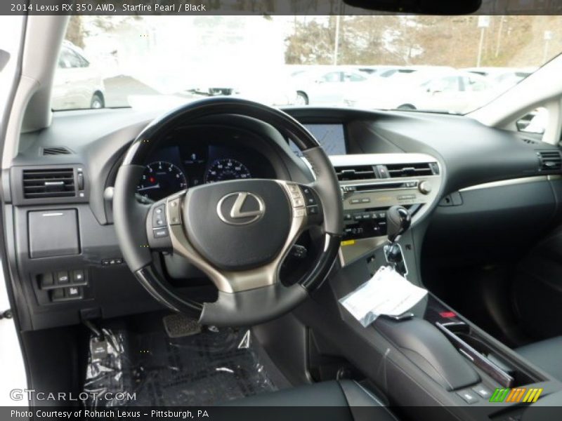 Starfire Pearl / Black 2014 Lexus RX 350 AWD