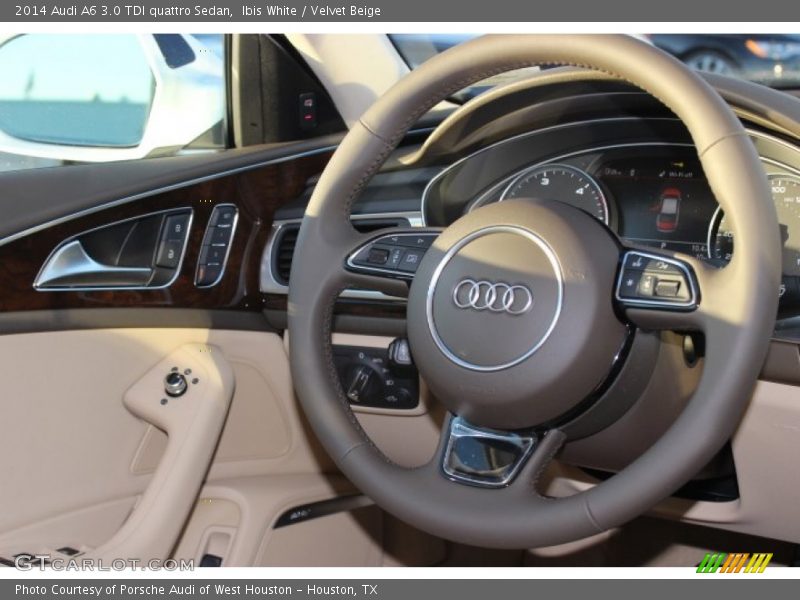 Ibis White / Velvet Beige 2014 Audi A6 3.0 TDI quattro Sedan