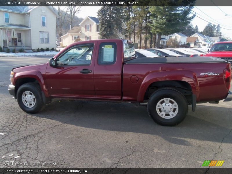 Sonoma Red Metallic / Dark Pewter 2007 GMC Canyon SLE Extended Cab 4x4