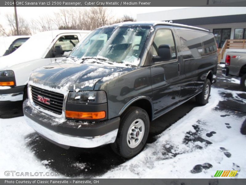 Cyber Gray Metallic / Medium Pewter 2014 GMC Savana Van LS 2500 Passenger
