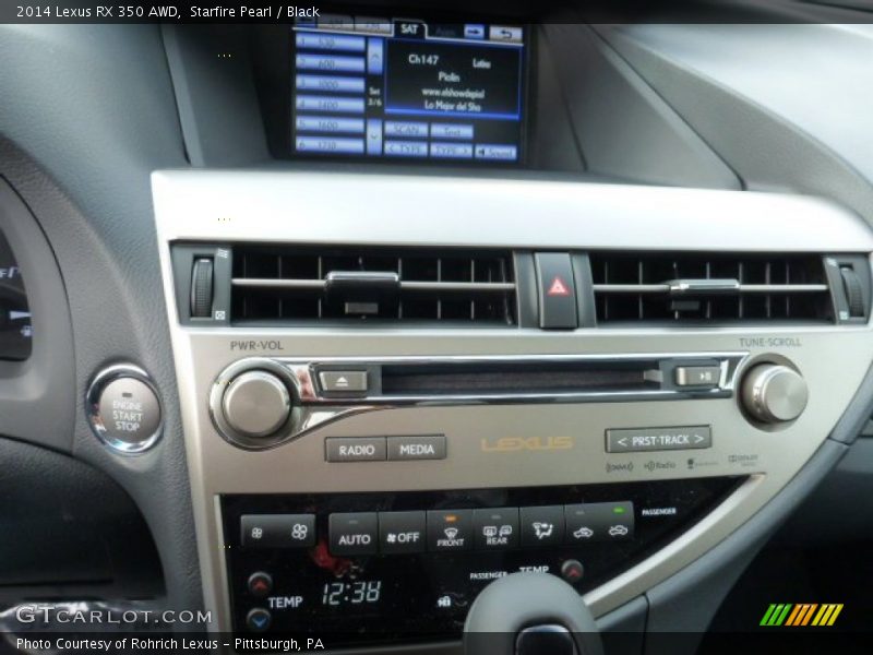 Starfire Pearl / Black 2014 Lexus RX 350 AWD