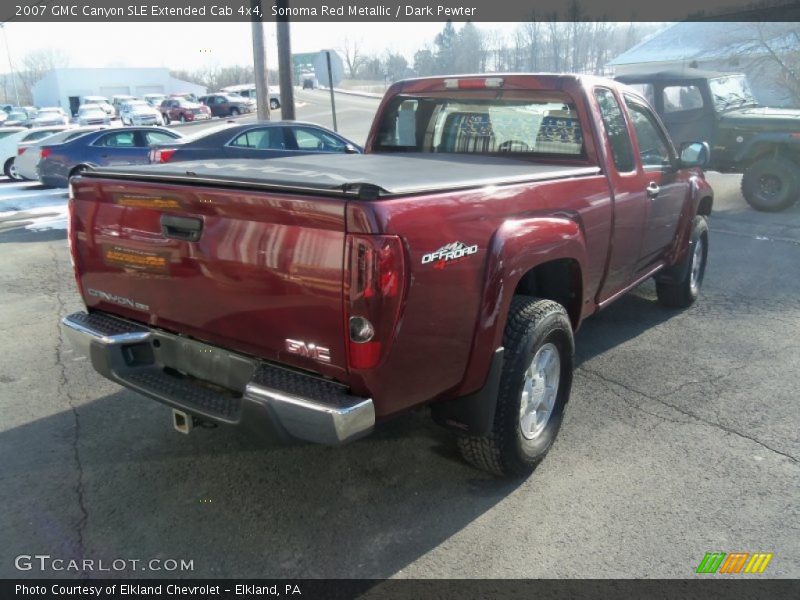 Sonoma Red Metallic / Dark Pewter 2007 GMC Canyon SLE Extended Cab 4x4