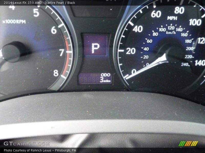Starfire Pearl / Black 2014 Lexus RX 350 AWD