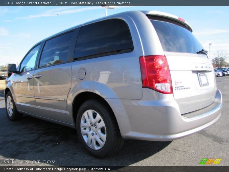 Billet Silver Metallic / Black/Light Graystone 2014 Dodge Grand Caravan SE