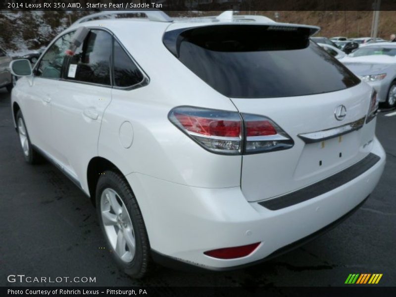 Starfire Pearl / Saddle Tan 2014 Lexus RX 350 AWD