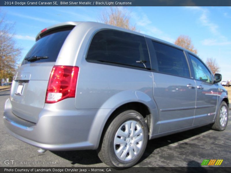 Billet Silver Metallic / Black/Light Graystone 2014 Dodge Grand Caravan SE