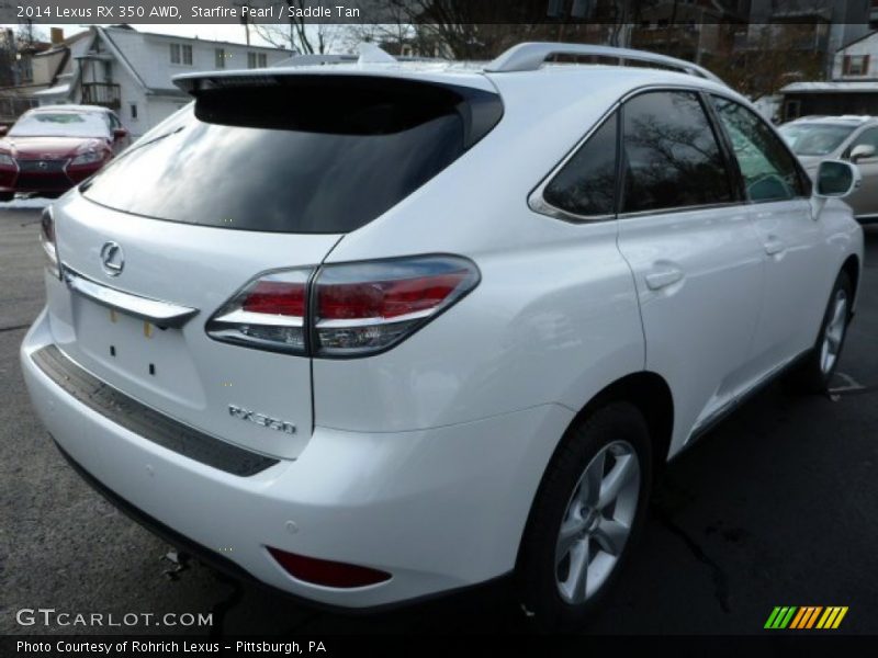 Starfire Pearl / Saddle Tan 2014 Lexus RX 350 AWD