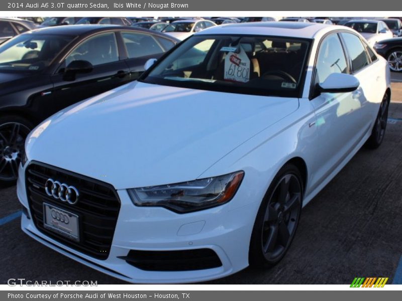 Ibis White / Nougat Brown 2014 Audi A6 3.0T quattro Sedan