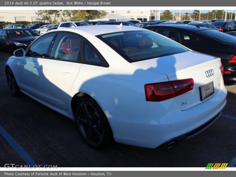Ibis White / Nougat Brown 2014 Audi A6 3.0T quattro Sedan