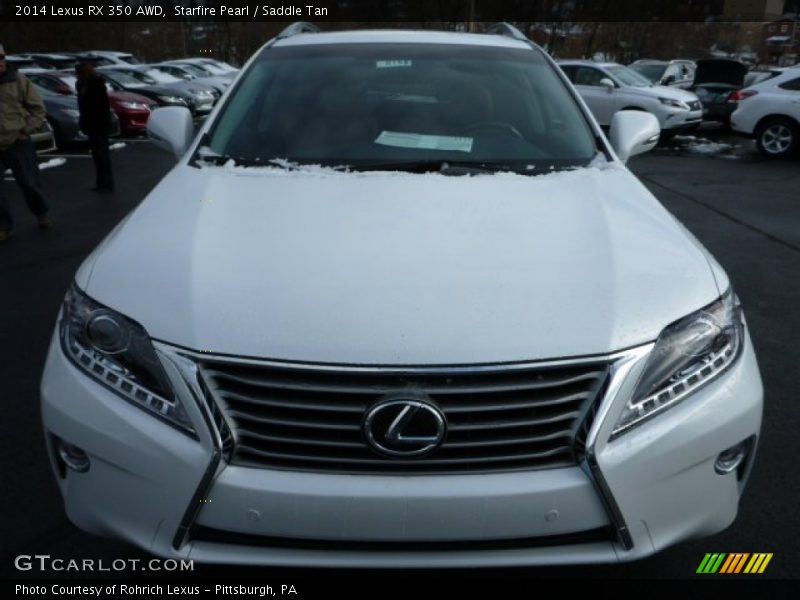 Starfire Pearl / Saddle Tan 2014 Lexus RX 350 AWD