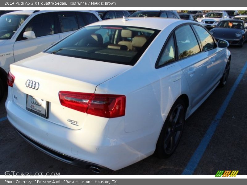 Ibis White / Nougat Brown 2014 Audi A6 3.0T quattro Sedan