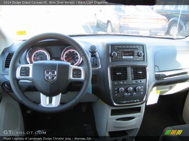 Billet Silver Metallic / Black/Light Graystone 2014 Dodge Grand Caravan SE