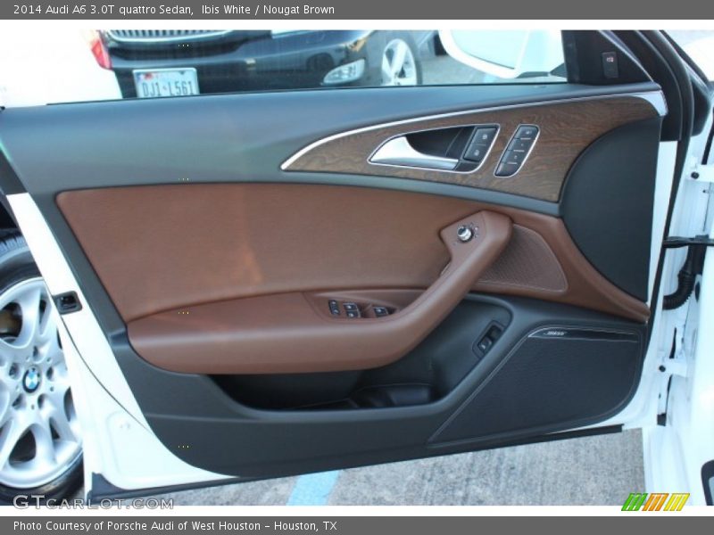 Ibis White / Nougat Brown 2014 Audi A6 3.0T quattro Sedan