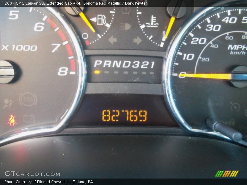 Sonoma Red Metallic / Dark Pewter 2007 GMC Canyon SLE Extended Cab 4x4
