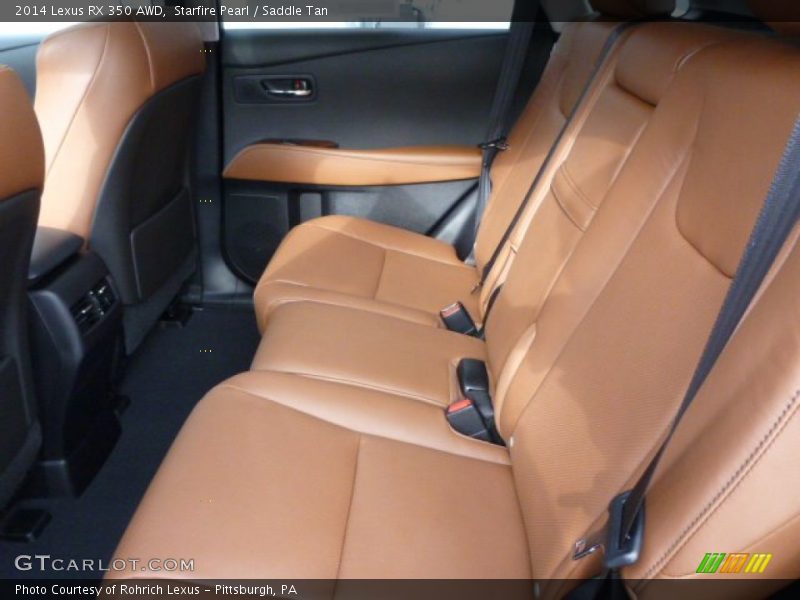 Starfire Pearl / Saddle Tan 2014 Lexus RX 350 AWD