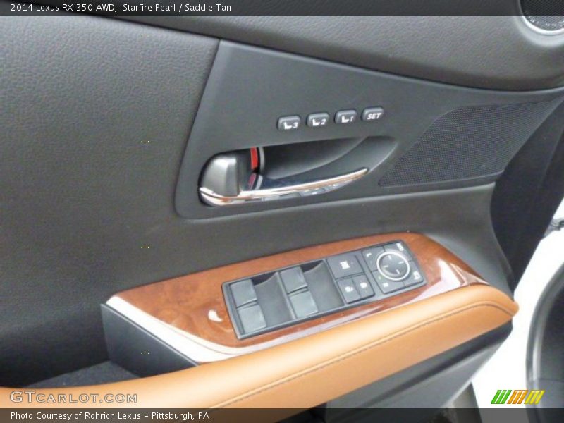 Starfire Pearl / Saddle Tan 2014 Lexus RX 350 AWD