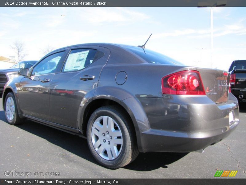 Granite Crystal Metallic / Black 2014 Dodge Avenger SE