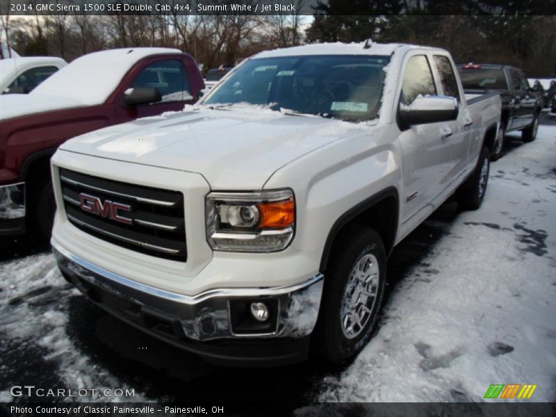 Summit White / Jet Black 2014 GMC Sierra 1500 SLE Double Cab 4x4