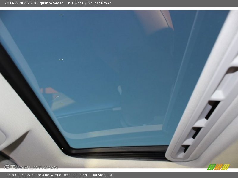Ibis White / Nougat Brown 2014 Audi A6 3.0T quattro Sedan