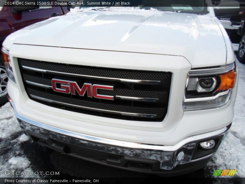 Summit White / Jet Black 2014 GMC Sierra 1500 SLE Double Cab 4x4