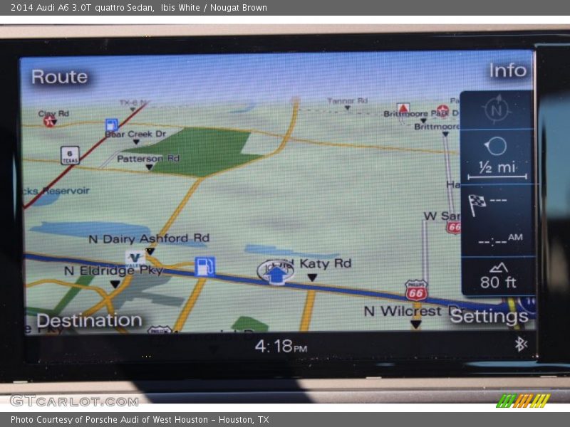 Ibis White / Nougat Brown 2014 Audi A6 3.0T quattro Sedan