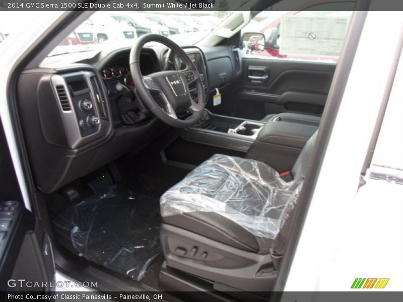 Summit White / Jet Black 2014 GMC Sierra 1500 SLE Double Cab 4x4