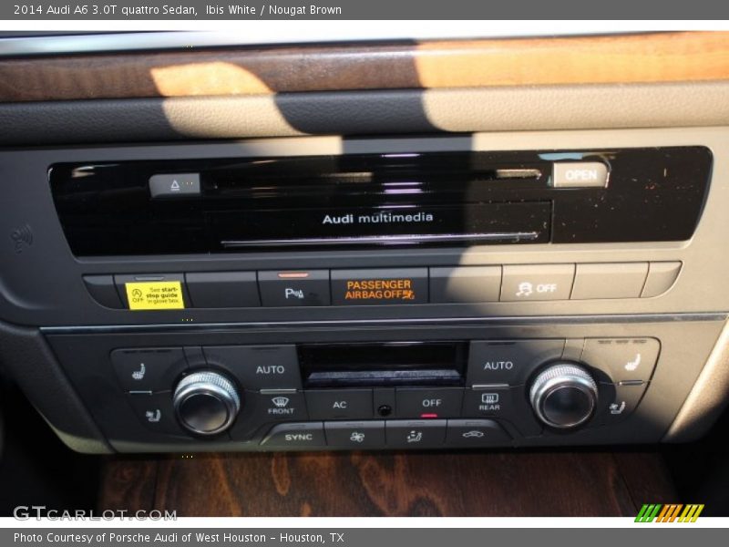 Ibis White / Nougat Brown 2014 Audi A6 3.0T quattro Sedan