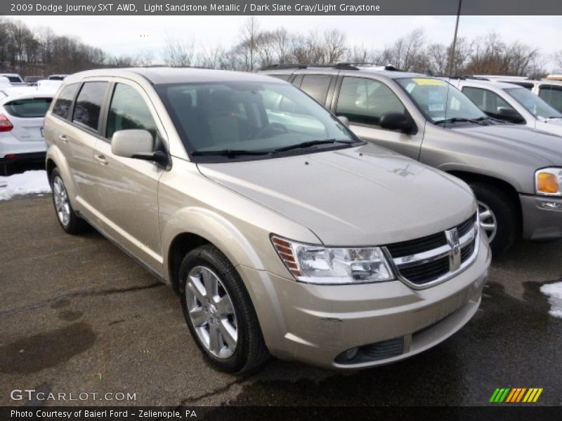 Light Sandstone Metallic / Dark Slate Gray/Light Graystone 2009 Dodge Journey SXT AWD