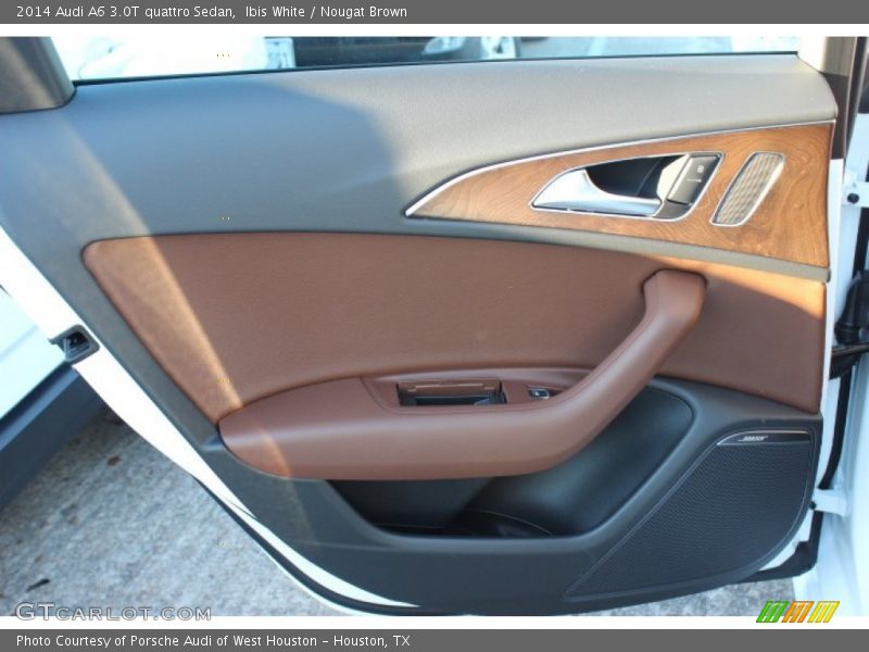 Ibis White / Nougat Brown 2014 Audi A6 3.0T quattro Sedan