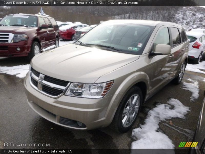 Light Sandstone Metallic / Dark Slate Gray/Light Graystone 2009 Dodge Journey SXT AWD