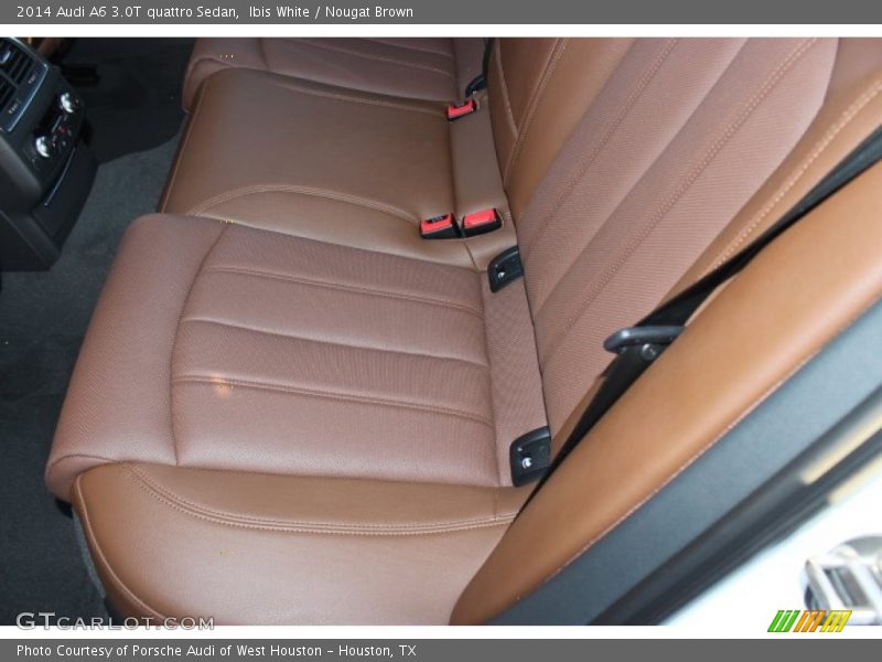 Ibis White / Nougat Brown 2014 Audi A6 3.0T quattro Sedan