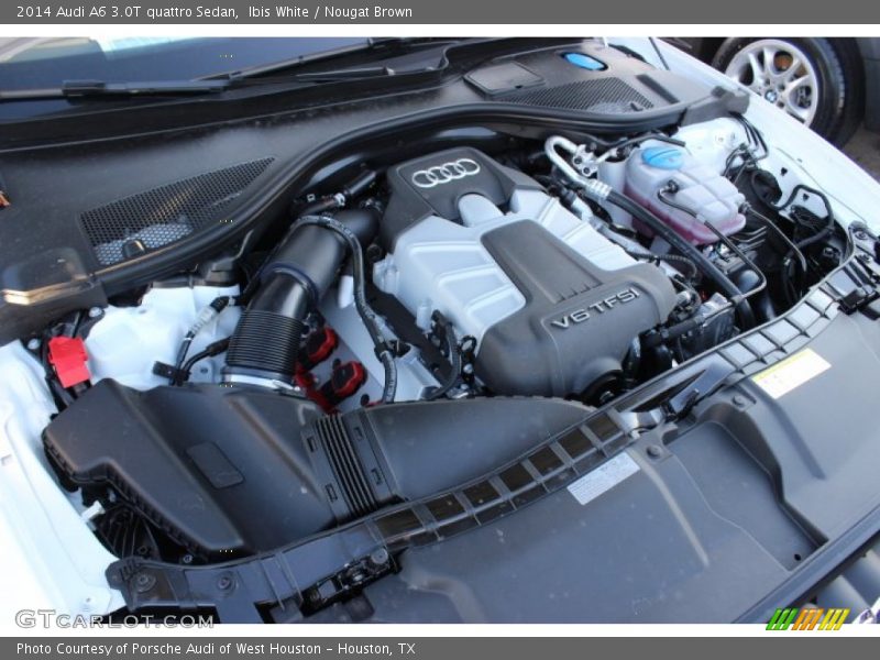 Ibis White / Nougat Brown 2014 Audi A6 3.0T quattro Sedan