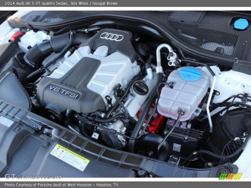 Ibis White / Nougat Brown 2014 Audi A6 3.0T quattro Sedan