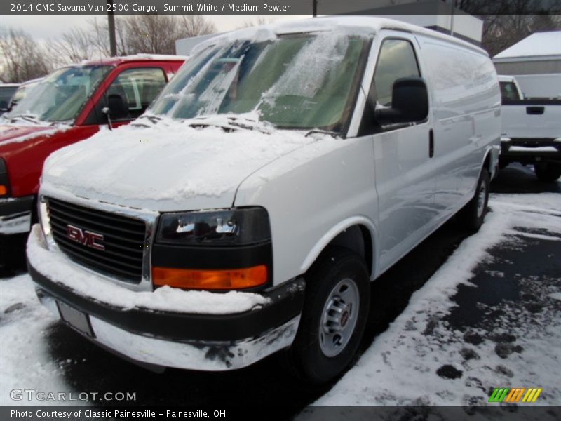 Summit White / Medium Pewter 2014 GMC Savana Van 2500 Cargo