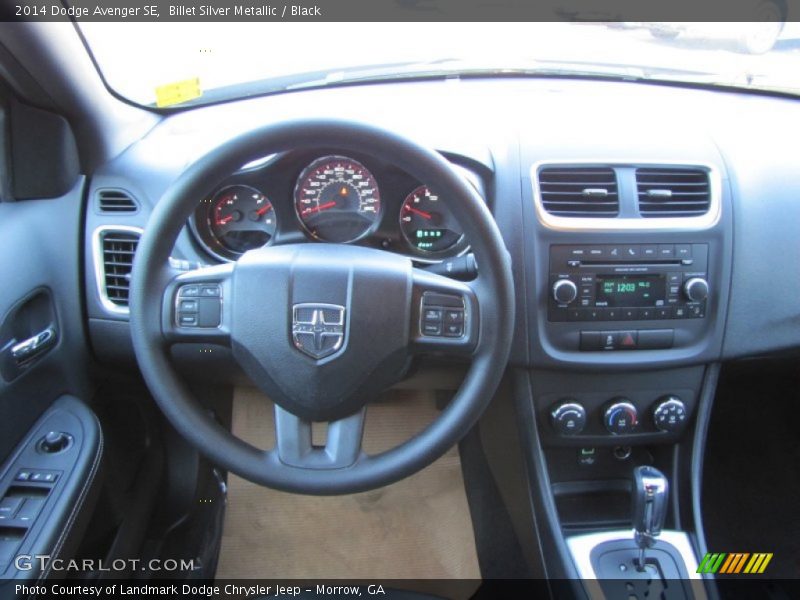 Billet Silver Metallic / Black 2014 Dodge Avenger SE