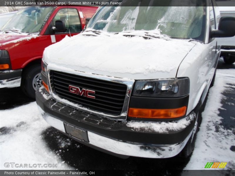 Summit White / Medium Pewter 2014 GMC Savana Van 2500 Cargo