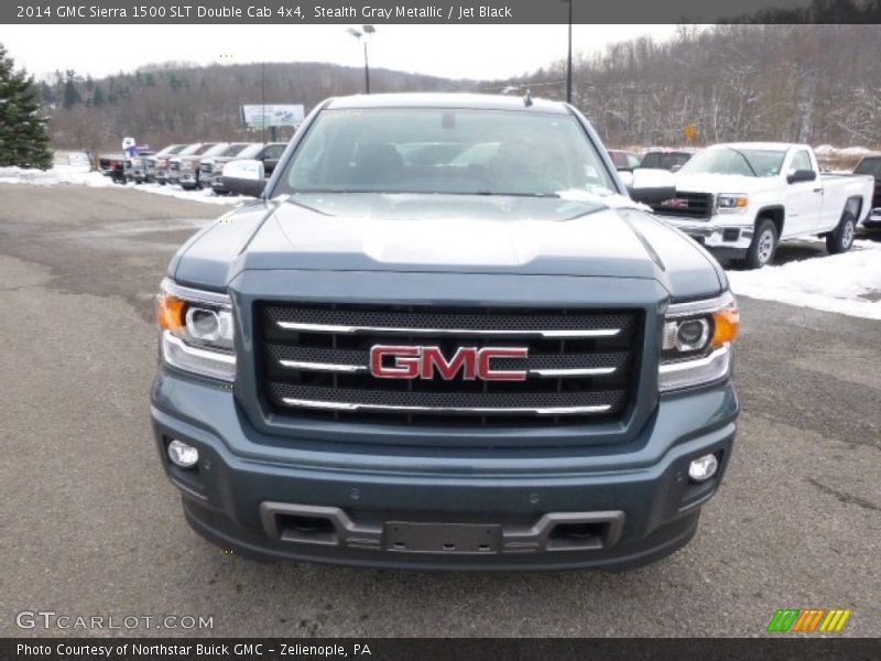 Stealth Gray Metallic / Jet Black 2014 GMC Sierra 1500 SLT Double Cab 4x4