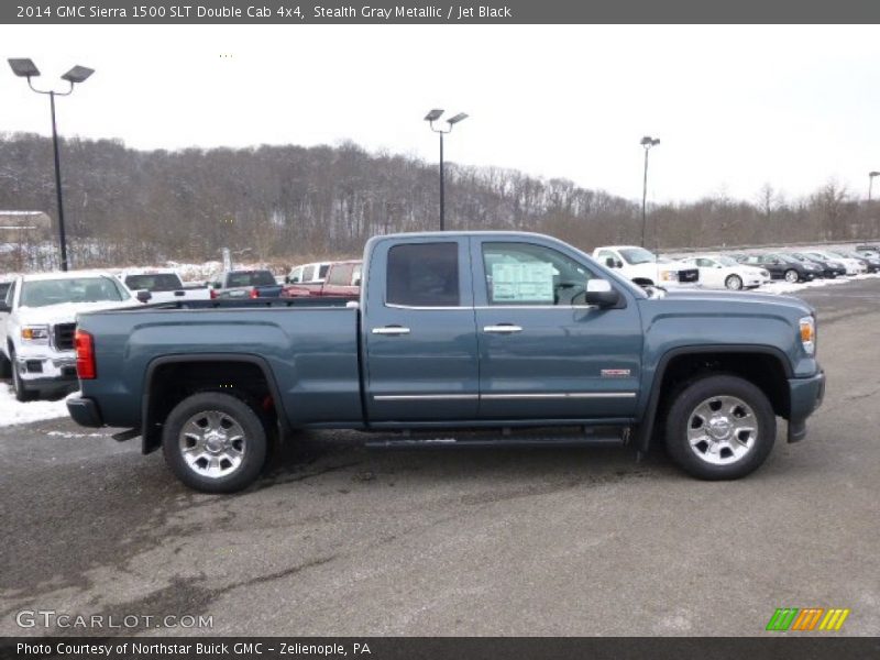 Stealth Gray Metallic / Jet Black 2014 GMC Sierra 1500 SLT Double Cab 4x4