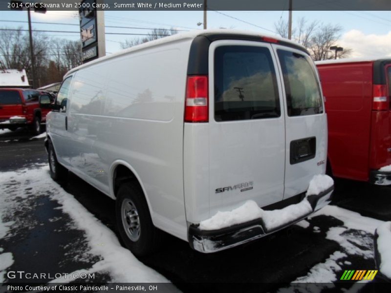 Summit White / Medium Pewter 2014 GMC Savana Van 2500 Cargo