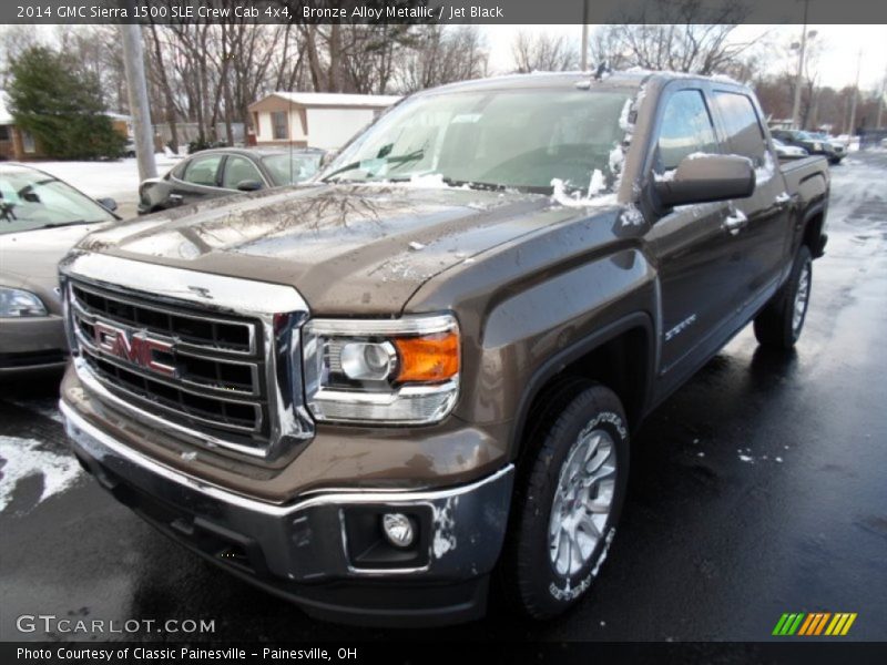 Bronze Alloy Metallic / Jet Black 2014 GMC Sierra 1500 SLE Crew Cab 4x4