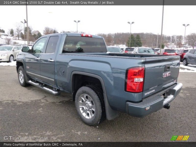 Stealth Gray Metallic / Jet Black 2014 GMC Sierra 1500 SLT Double Cab 4x4