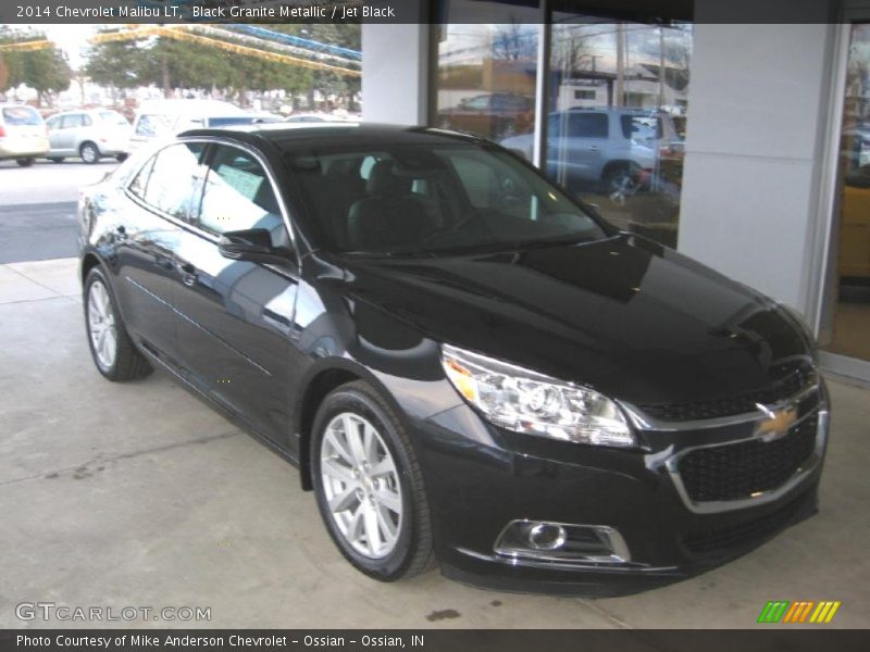 Black Granite Metallic / Jet Black 2014 Chevrolet Malibu LT