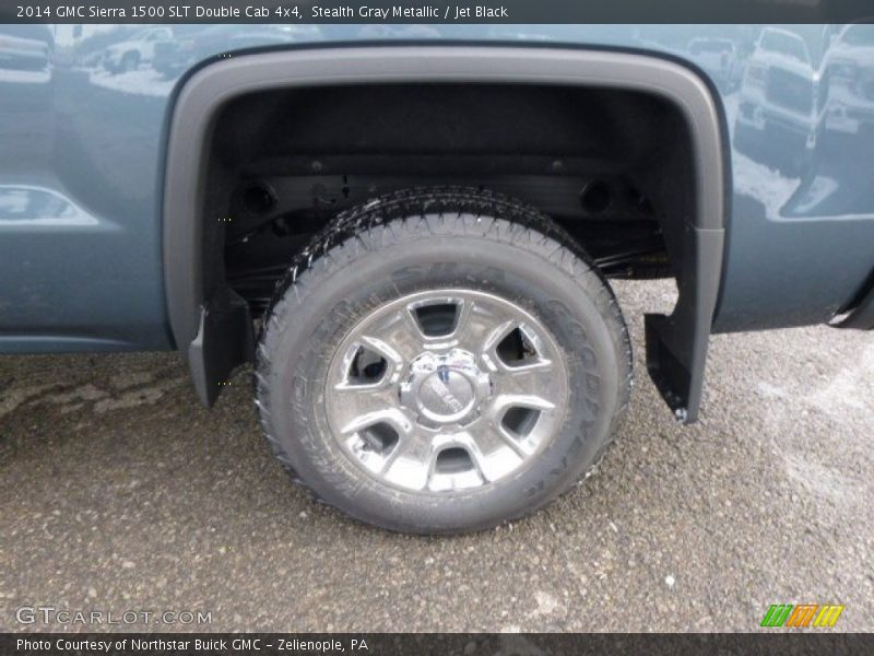 Stealth Gray Metallic / Jet Black 2014 GMC Sierra 1500 SLT Double Cab 4x4