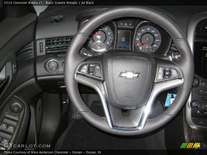 Black Granite Metallic / Jet Black 2014 Chevrolet Malibu LT