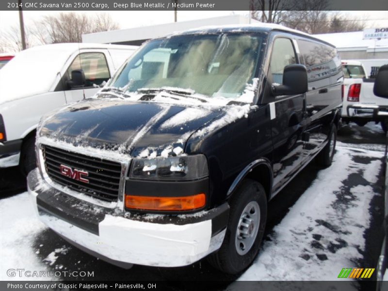 Deep Blue Metallic / Medium Pewter 2014 GMC Savana Van 2500 Cargo